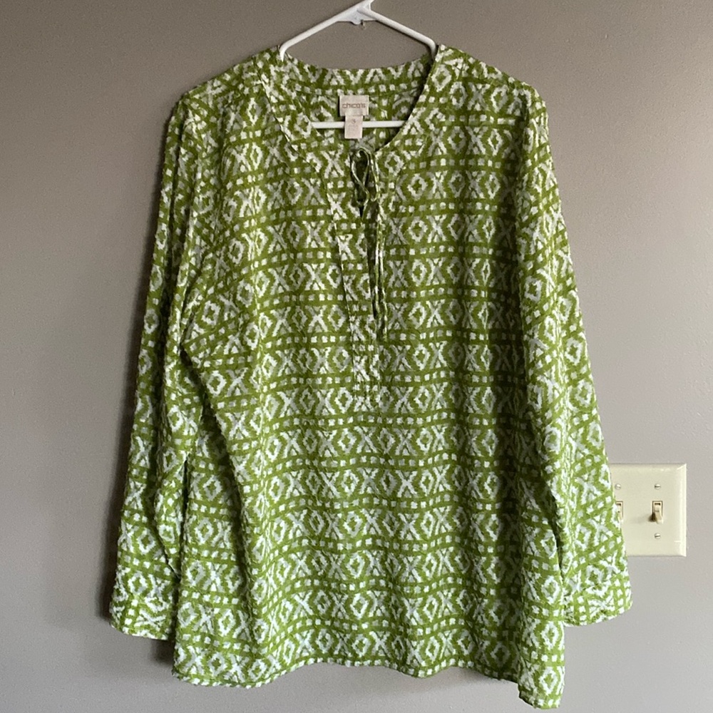 Chico’s Woven Blouse sz 3